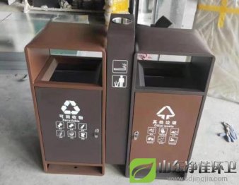 鋼制分類垃圾桶，鋼制分類果皮箱如期完工